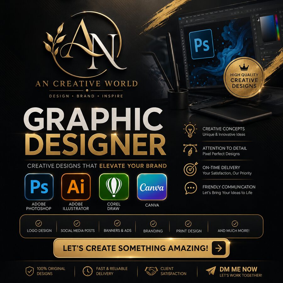 AN Creative World graphic design service promotional artwork